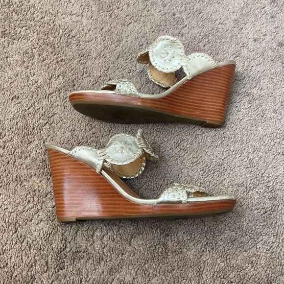 Jack Roger gold sandals - Picture 4 of 5
